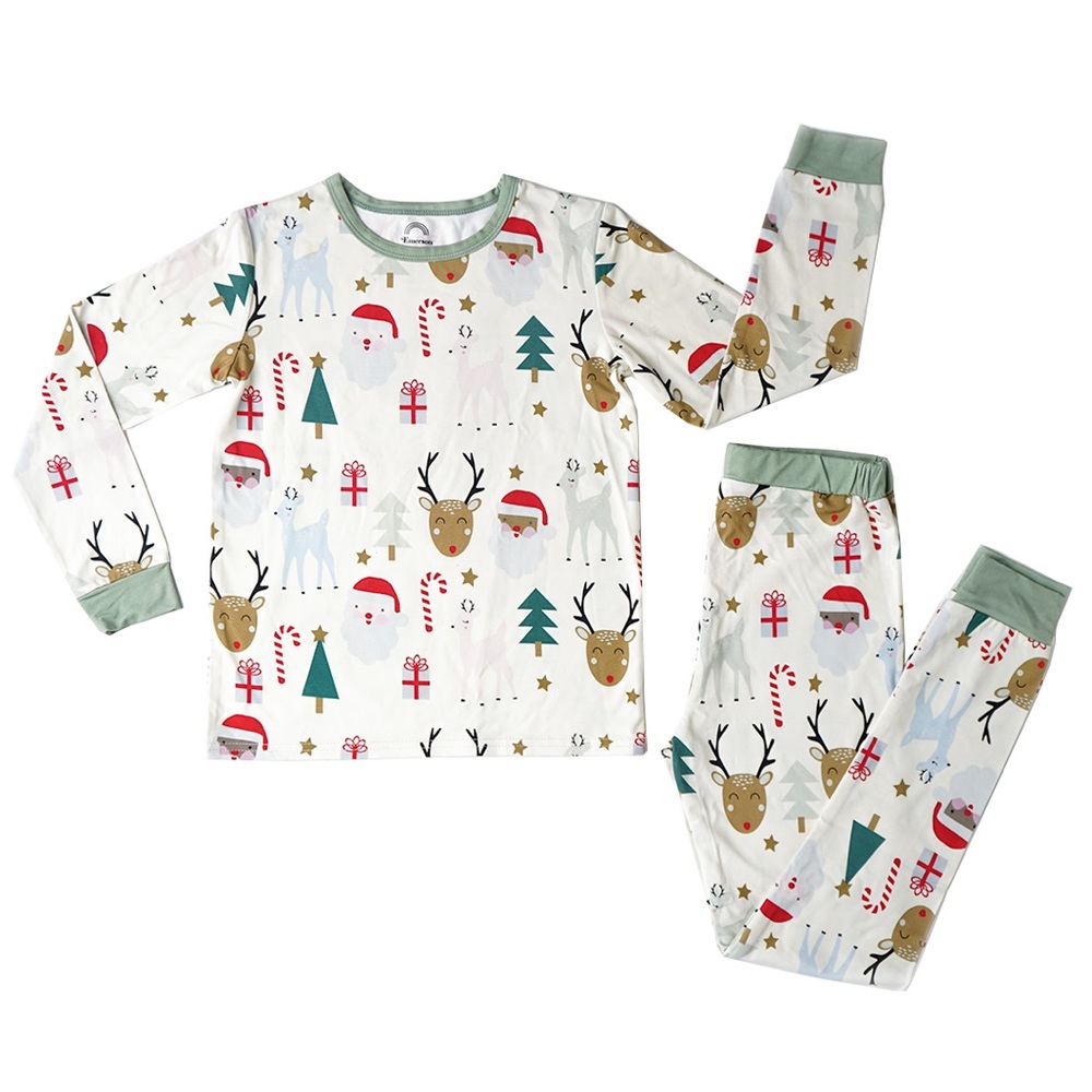 Emerson & Friends Santa 2 piece pj set
